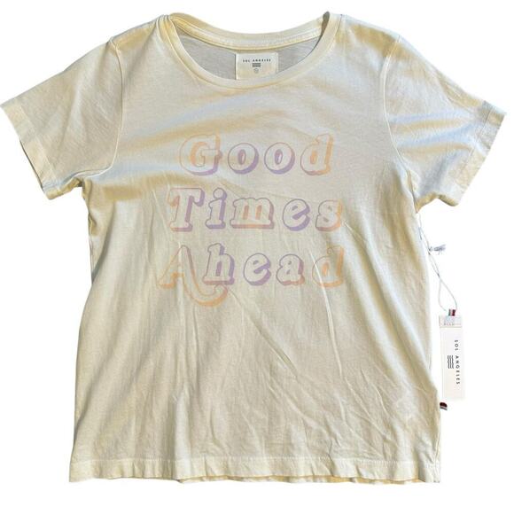 NWT SOL Angeles “Good Times Ahead” Short Sleeve Crew Tee Girls 12 - Picture 1 of 8